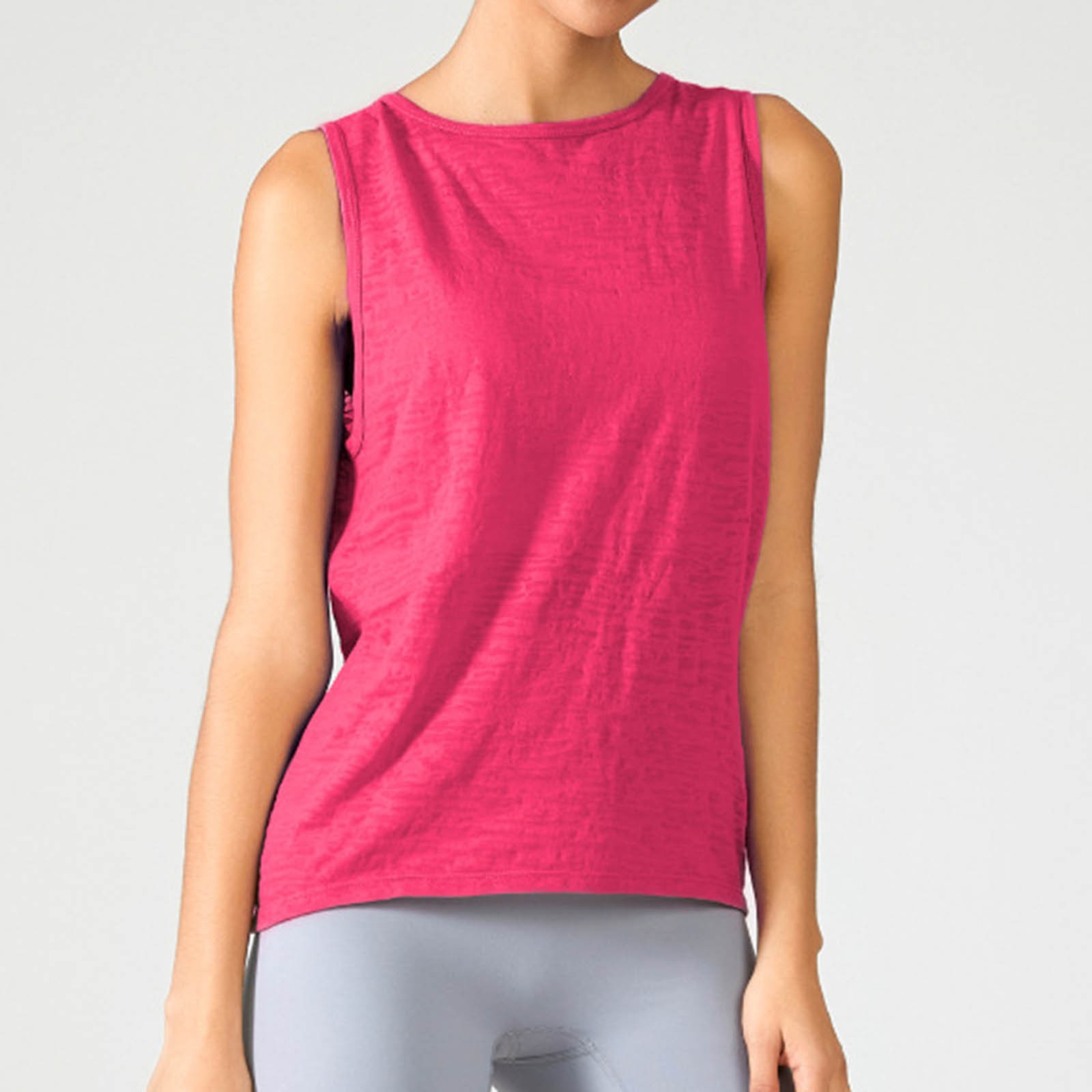 thumbnail image 5 of Camiseta de manga corta con cuello redondo para mujer - Poliéster transpirable - Para deportes, actividades de verano y otoño, 5 of 5